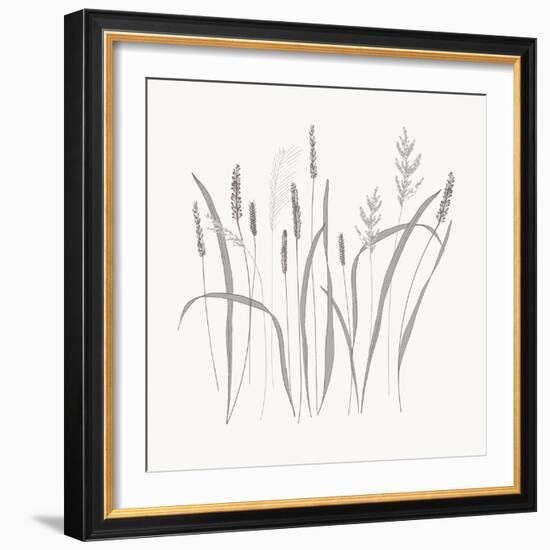 Textured Calm Wild Grasses-Sweet Melody Designs-Framed Art Print