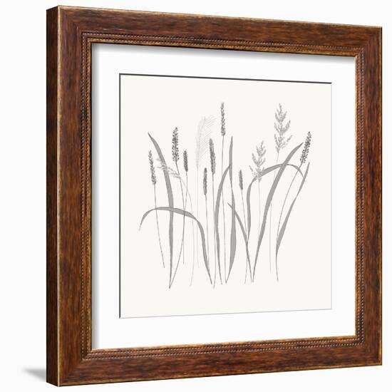Textured Calm Wild Grasses-Sweet Melody Designs-Framed Art Print