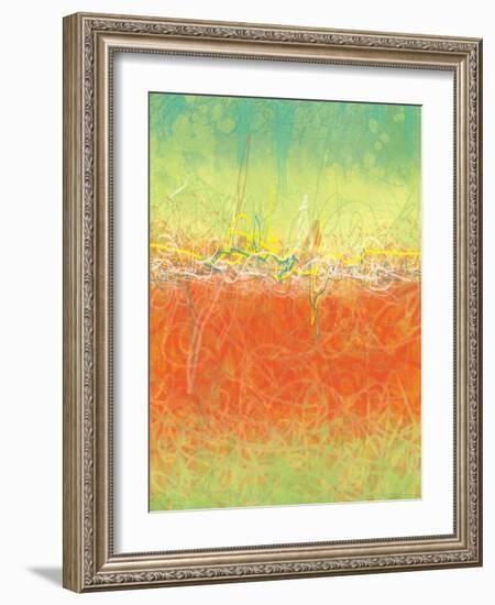 Textured Earth Two-Jan Weiss-Framed Art Print