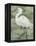 Textured Heron I-Jennifer Goldberger-Framed Stretched Canvas