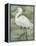Textured Heron I-Jennifer Goldberger-Framed Stretched Canvas