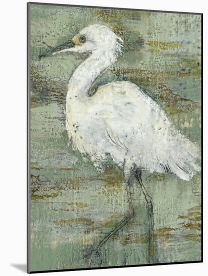Textured Heron I-Jennifer Goldberger-Mounted Art Print