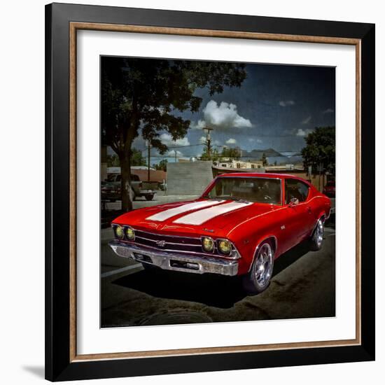 Textured Image of Classic Car in America-Salvatore Elia-Framed Photographic Print