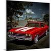 Textured Image of Classic Car in America-Salvatore Elia-Mounted Photographic Print