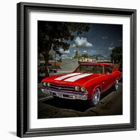 Textured Image of Classic Car in America-Salvatore Elia-Framed Photographic Print