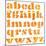 Textured Orange Watercolor Alphabet, Isolated-donatas1205-Mounted Art Print