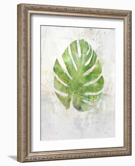 Textured Split Leaf Palm-Ken Roko-Framed Art Print