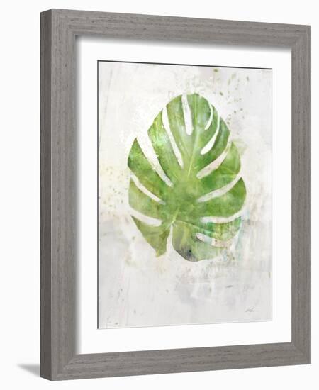 Textured Split Leaf Palm-Ken Roko-Framed Art Print