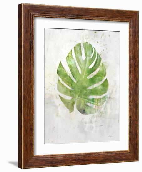 Textured Split Leaf Palm-Ken Roko-Framed Art Print