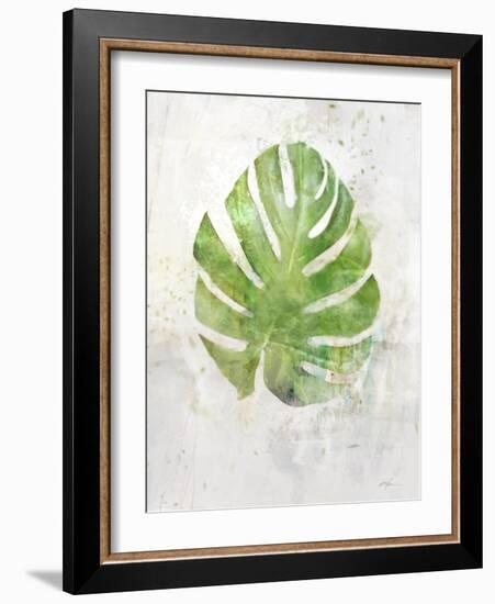 Textured Split Leaf Palm-Ken Roko-Framed Art Print