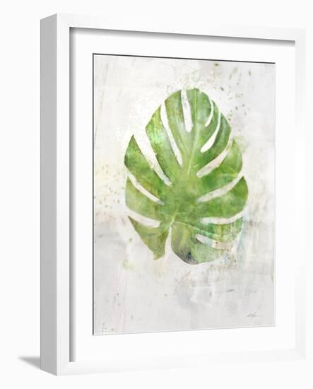 Textured Split Leaf Palm-Ken Roko-Framed Art Print