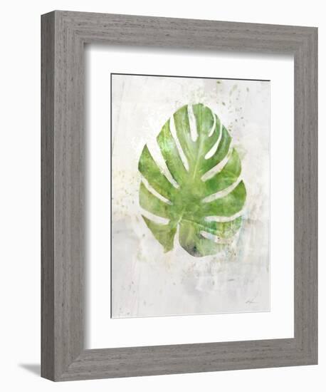 Textured Split Leaf Palm-Ken Roko-Framed Art Print