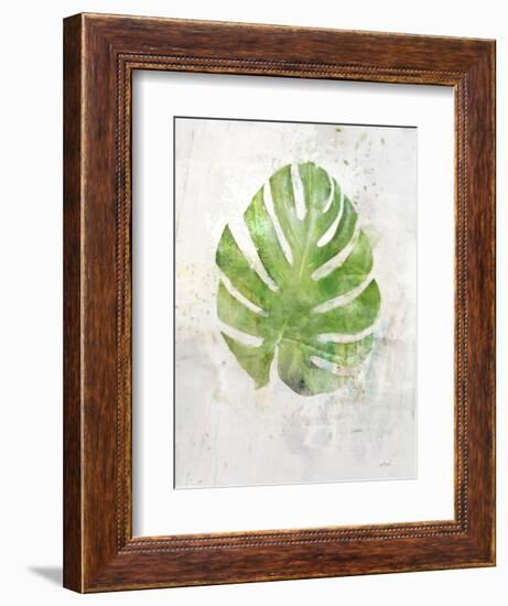 Textured Split Leaf Palm-Ken Roko-Framed Art Print