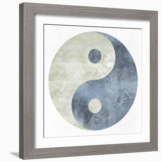 Textured Ying Yang-Marcus Prime-Framed Art Print