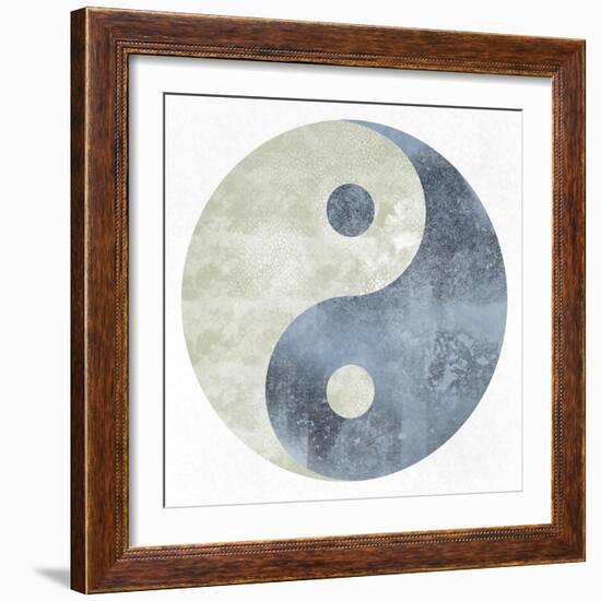 Textured Ying Yang-Marcus Prime-Framed Art Print