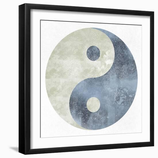 Textured Ying Yang-Marcus Prime-Framed Art Print