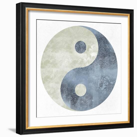 Textured Ying Yang-Marcus Prime-Framed Art Print