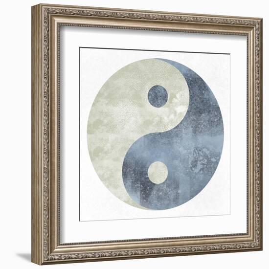 Textured Ying Yang-Marcus Prime-Framed Art Print