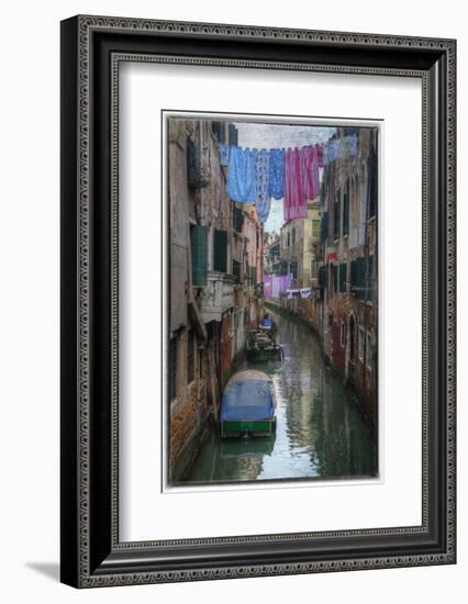 Textures on Canals of Venice Along with Bridges and Old Homes-Darrell Gulin-Framed Photographic Print