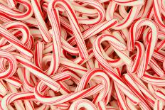 A Plate of Christmas Candy Canes Ready for Picking-TFoxFoto-Photographic Print