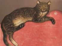 Cat on a Cusion-Th?hile Alexandre Steinlen-Stretched Canvas