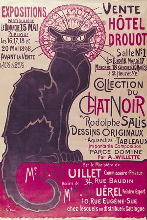 Le Chat Noir print - Vintage travel style original design - Places We Luv