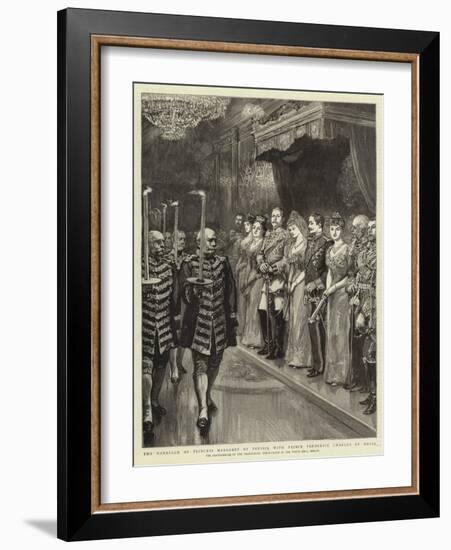 Tha Marriage of Princess Margaret of Prussia with Prince Frederick Charles of Hesse-null-Framed Giclee Print