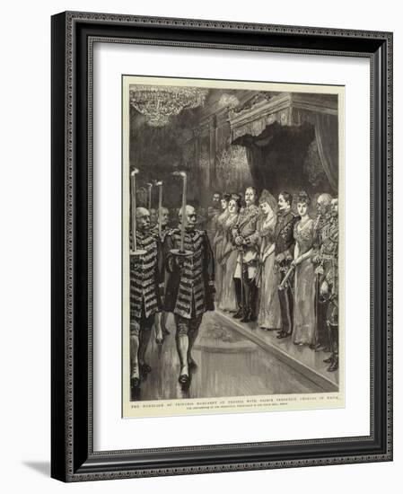 Tha Marriage of Princess Margaret of Prussia with Prince Frederick Charles of Hesse-null-Framed Giclee Print