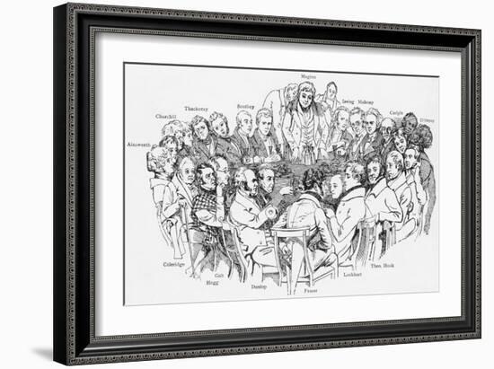 Thackeray among the Fraserians-Daniel Maclise-Framed Giclee Print