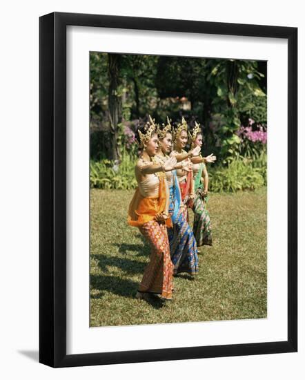 Thai Dancing, Oriental Gardens, Bangkok, Thailand, Southeast Asia-Philip Craven-Framed Photographic Print