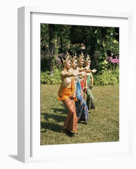 Thai Dancing, Oriental Gardens, Bangkok, Thailand, Southeast Asia-Philip Craven-Framed Photographic Print