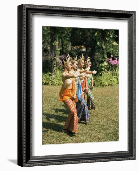 Thai Dancing, Oriental Gardens, Bangkok, Thailand, Southeast Asia-Philip Craven-Framed Photographic Print