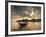 Thai Fishing Boats Off Phi Phi Island at Sunset-Alex Saberi-Framed Photographic Print