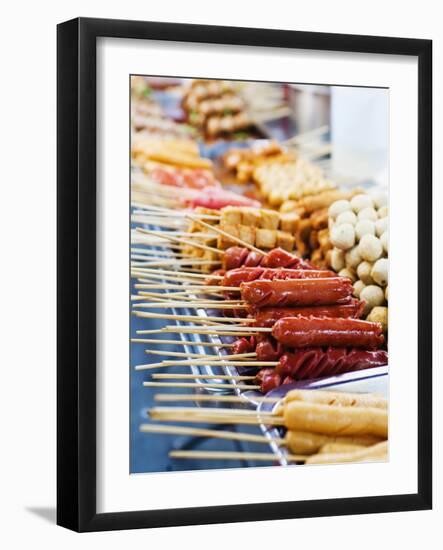 Thai Food on a Street Food Stall at the Khaosan Road Market in Bangkok, Thailand, Southeast Asia-Matthew Williams-Ellis-Framed Photographic Print