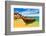 Thai Longtail Boat Anchored in a Turqouise Bay-vitalytitov-Framed Photographic Print