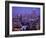 Thailand, Bangkok, City Skyline and Chao Phraya River at Night-Steve Vidler-Framed Photographic Print