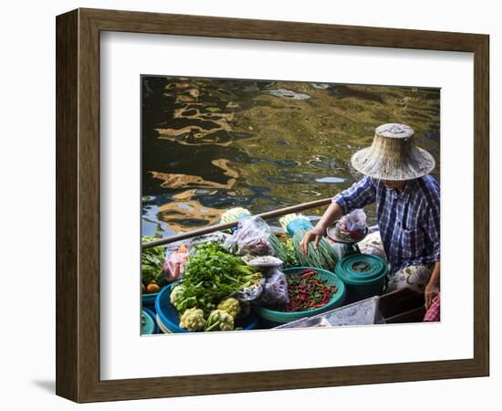 Thailand, Bangkok, Floating Market in Damnoen Saduak-Terry Eggers-Framed Photographic Print