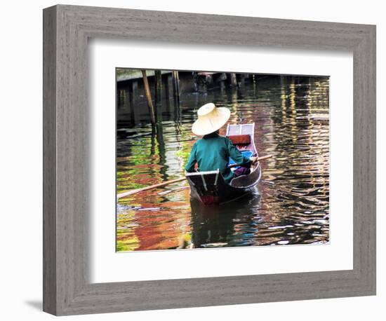 Thailand, Bangkok, Floating Market in Damnoen Saduak-Terry Eggers-Framed Photographic Print