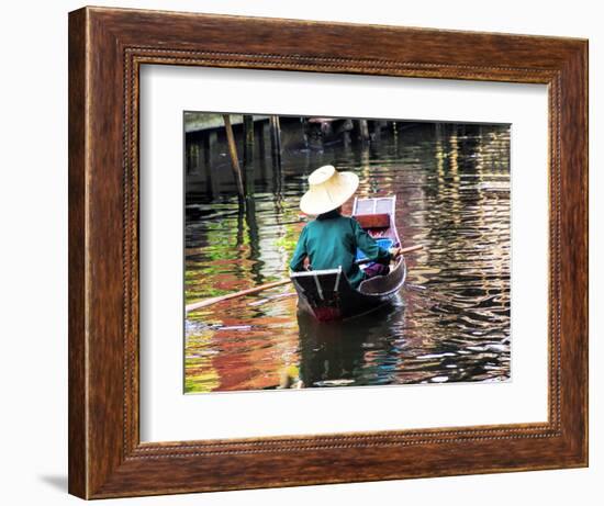 Thailand, Bangkok, Floating Market in Damnoen Saduak-Terry Eggers-Framed Photographic Print