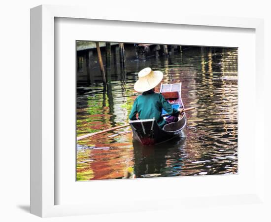 Thailand, Bangkok, Floating Market in Damnoen Saduak-Terry Eggers-Framed Photographic Print