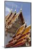 Thailand, Bangkok. Repeating roof design of Wat Benchamabophit.-Brenda Tharp-Mounted Photographic Print