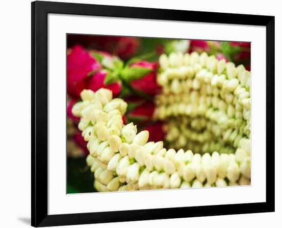 Thailand, Bangkok Street Flower Market. Flowers ready for display.-Terry Eggers-Framed Photographic Print