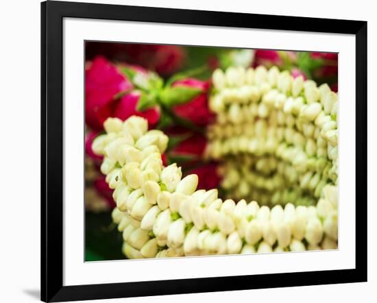 Thailand, Bangkok Street Flower Market. Flowers ready for display.-Terry Eggers-Framed Photographic Print