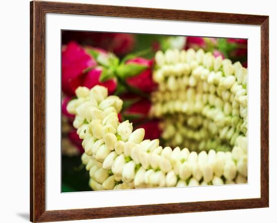 Thailand, Bangkok Street Flower Market. Flowers ready for display.-Terry Eggers-Framed Photographic Print