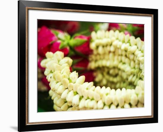 Thailand, Bangkok Street Flower Market. Flowers ready for display.-Terry Eggers-Framed Photographic Print