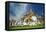 Thailand, Bangkok. Temple against Sky.-haveseen-Framed Premier Image Canvas