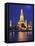 Thailand, Bangkok, Wat Arun Temple at Night-Shaun Egan-Framed Premier Image Canvas