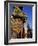 Thailand, Bangkok, Wat Arun, Temple of Dawn, Temple Guardian Statue-Steve Vidler-Framed Photographic Print