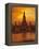 Thailand, Bangkok, Wat Arun ,Temple of the Dawn and Chao Phraya River Illuminated at Sunset-Gavin Hellier-Framed Premier Image Canvas