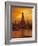 Thailand, Bangkok, Wat Arun ,Temple of the Dawn and Chao Phraya River Illuminated at Sunset-Gavin Hellier-Framed Photographic Print